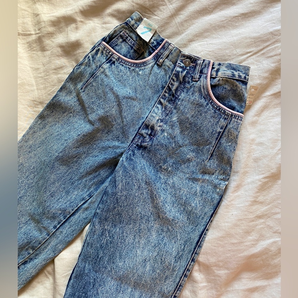 NWT VINTAGE Taboo Women’s 90s Acid Wash High Waisted Jeans - Modern Size 24